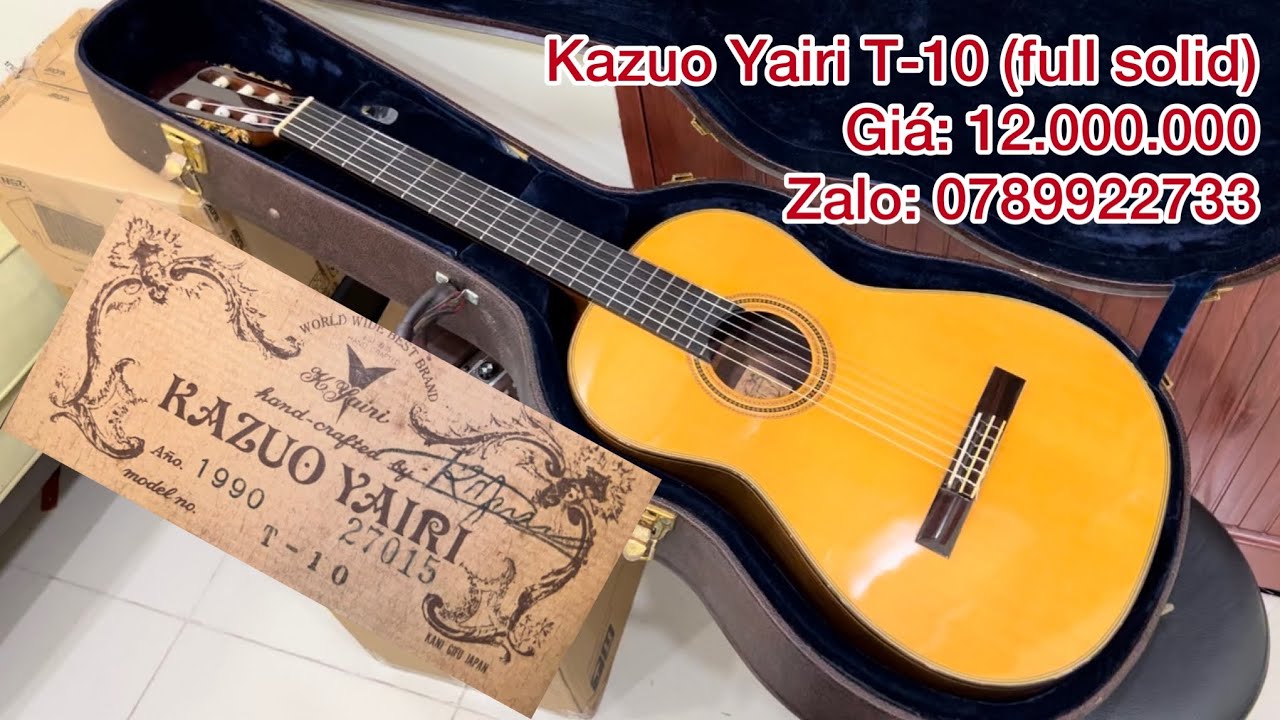 Em sale off cây đàn Kazuo Yairi T-10 (full solid) cực xịn giá chỉ 12 triệu. Âm thanh quá chất lượng