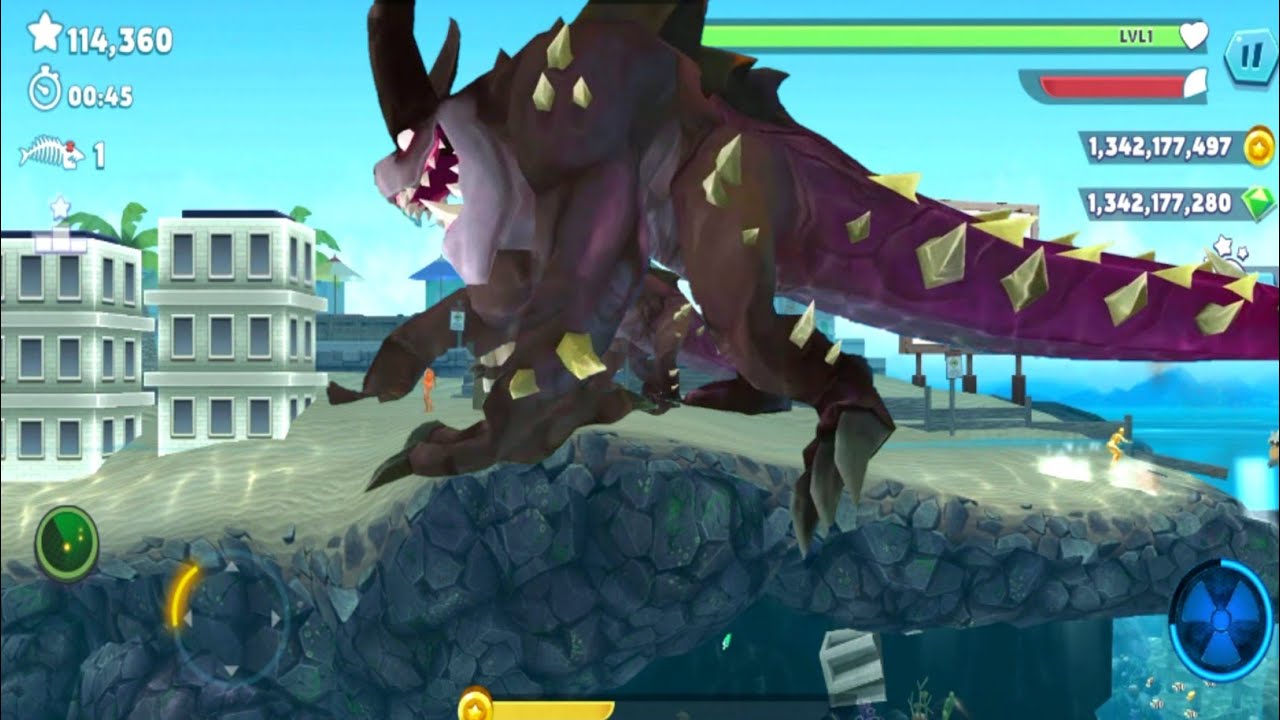 GIANT MONSTER BEHELLMOUTH NEW UPDATE - ALL 27 Shark Unlocked Hungry Shark Evolution