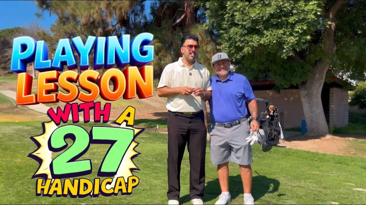 Jimmy Tropicana Playing Lesson with a 27 HANDICAP