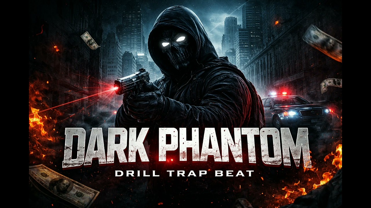 Dark Phantom – Aggressive Drill Trap Type Beat | Dark Piano Drill Instrumental (140 BPM)