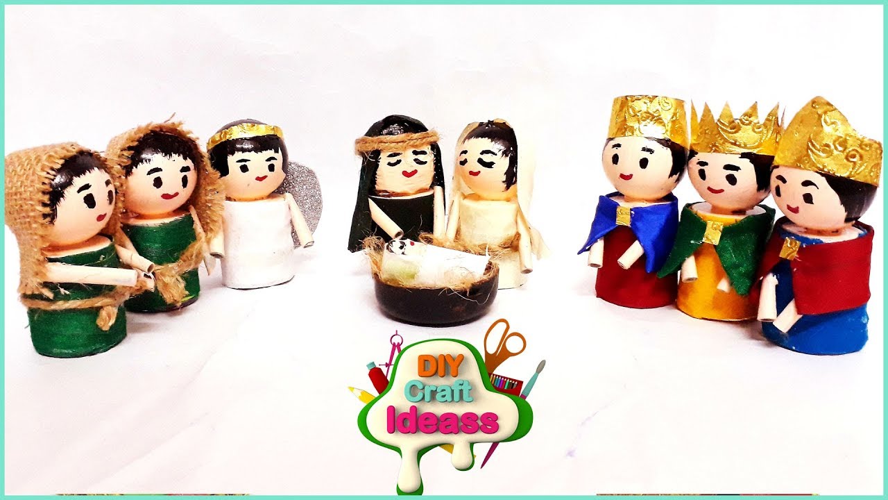 How to Make Easy Christmas Crib  - DIY Nativity Scene | CHRISTMAS CRIB MAKING  | Arush  Crafts