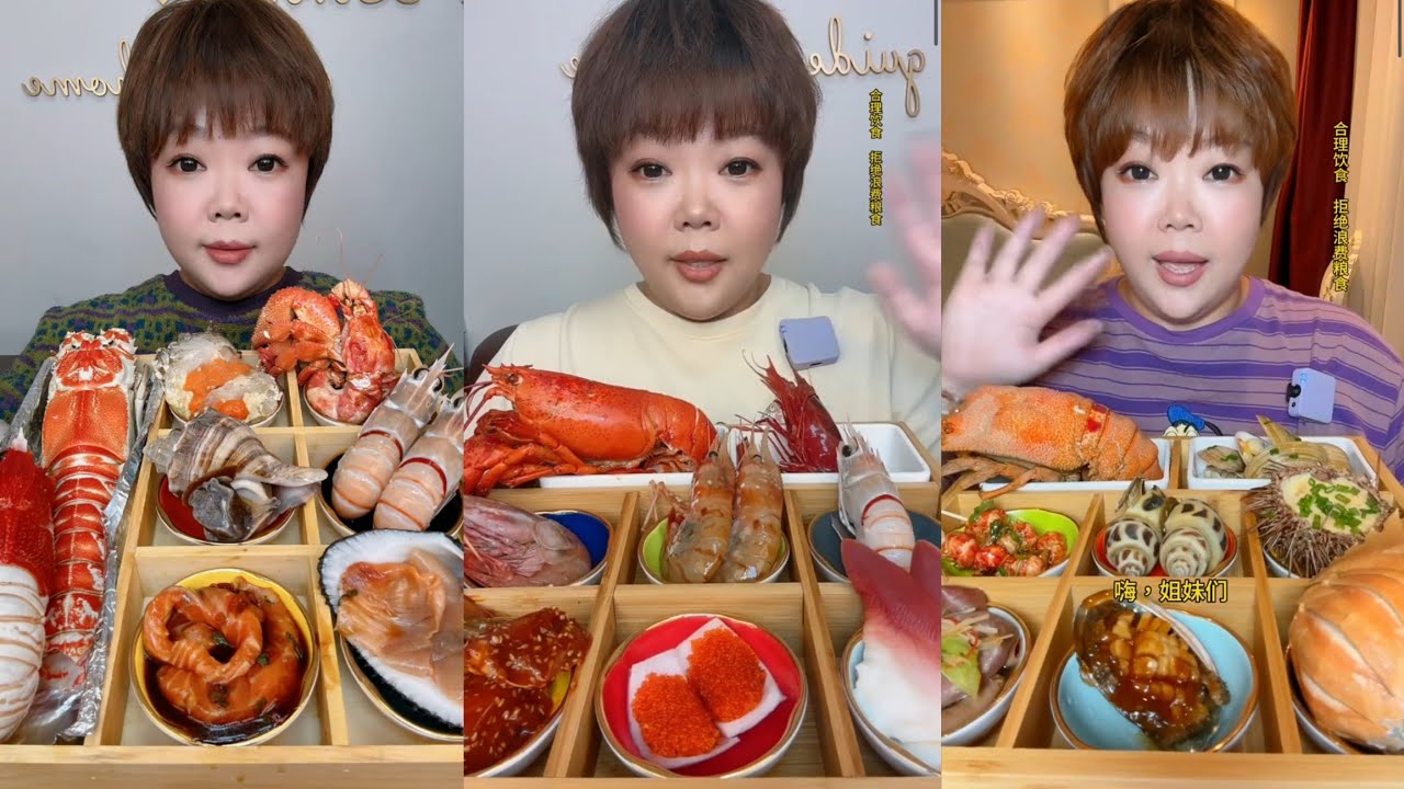Eat shrimp 🦐🦐🦐 oysters Seafood  shrimp🦞 eggs shrimp 🦐#lopster #seafood #chinesefood,