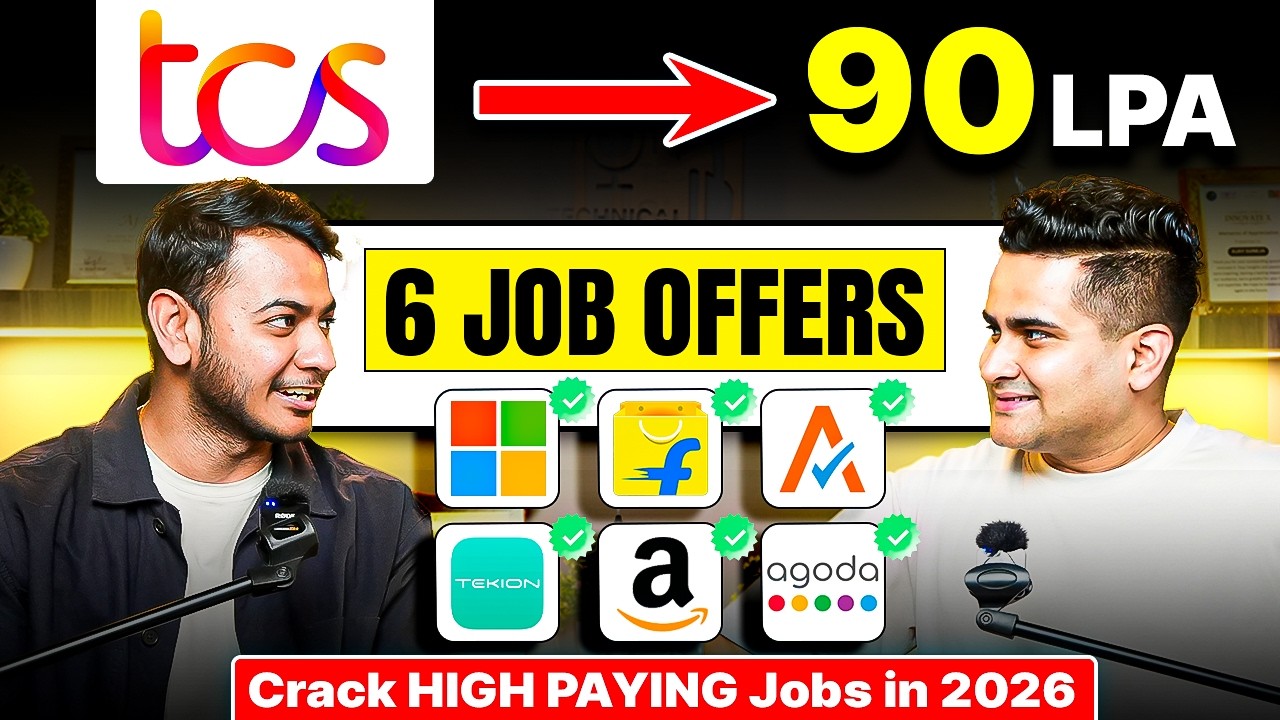 SECRET Strategy To Get INTERVIEW Calls 🔥TCS to 6 offers at Amazon, Microsoft, Flipkart (DSA in 2026)