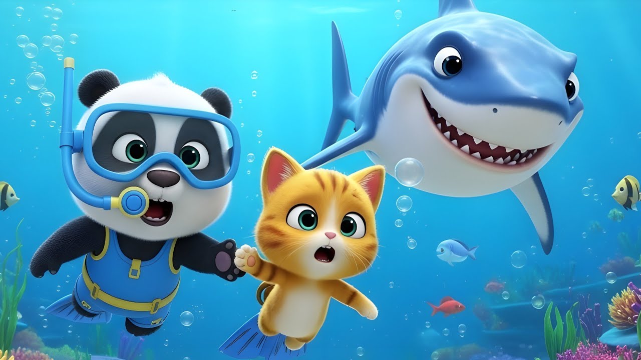 Baby Shark 🦈 Big Ocean Adventure! | Fun Kids Song | 3D Cartoon Nursery Rhyme