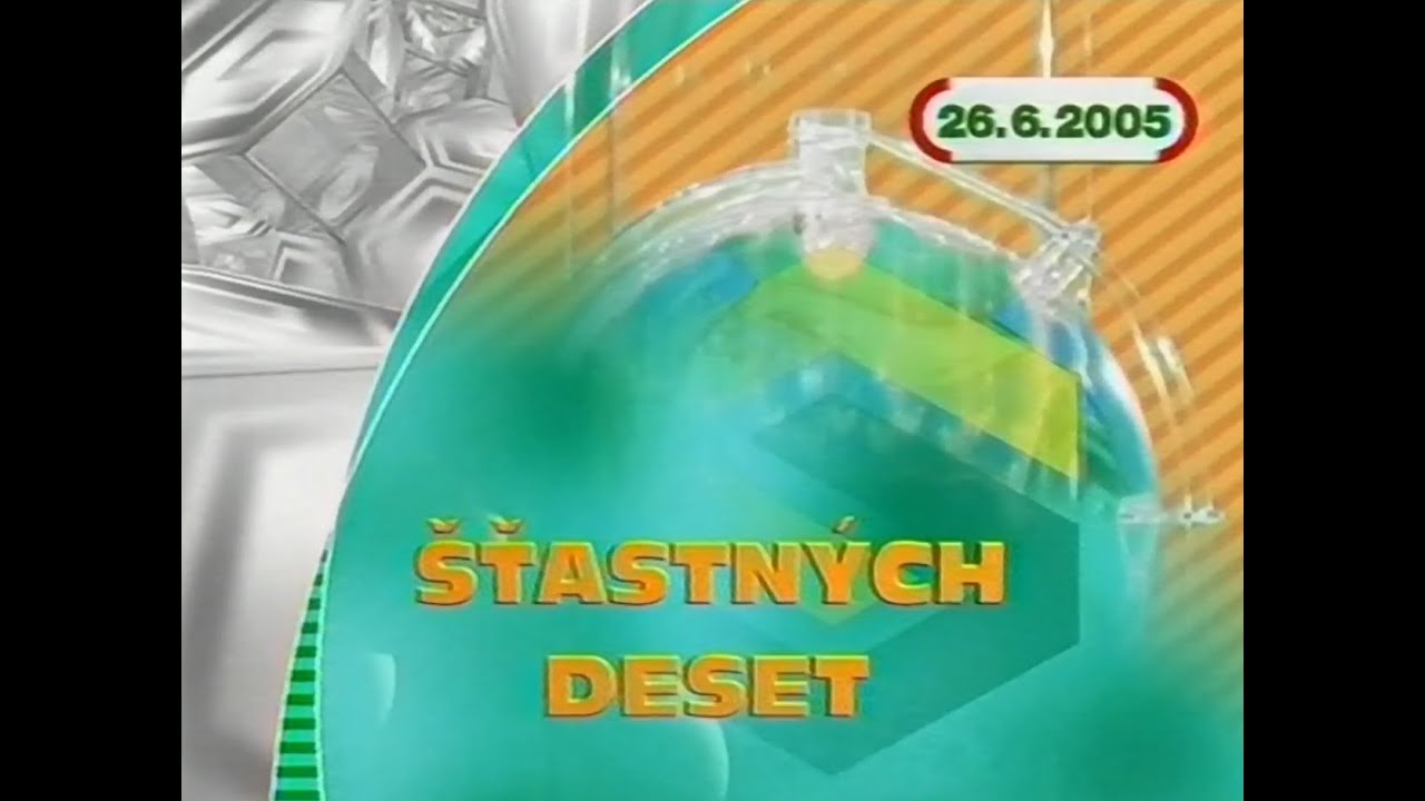 ČT1 - Losování Šťastných 10 - 26.6.2005