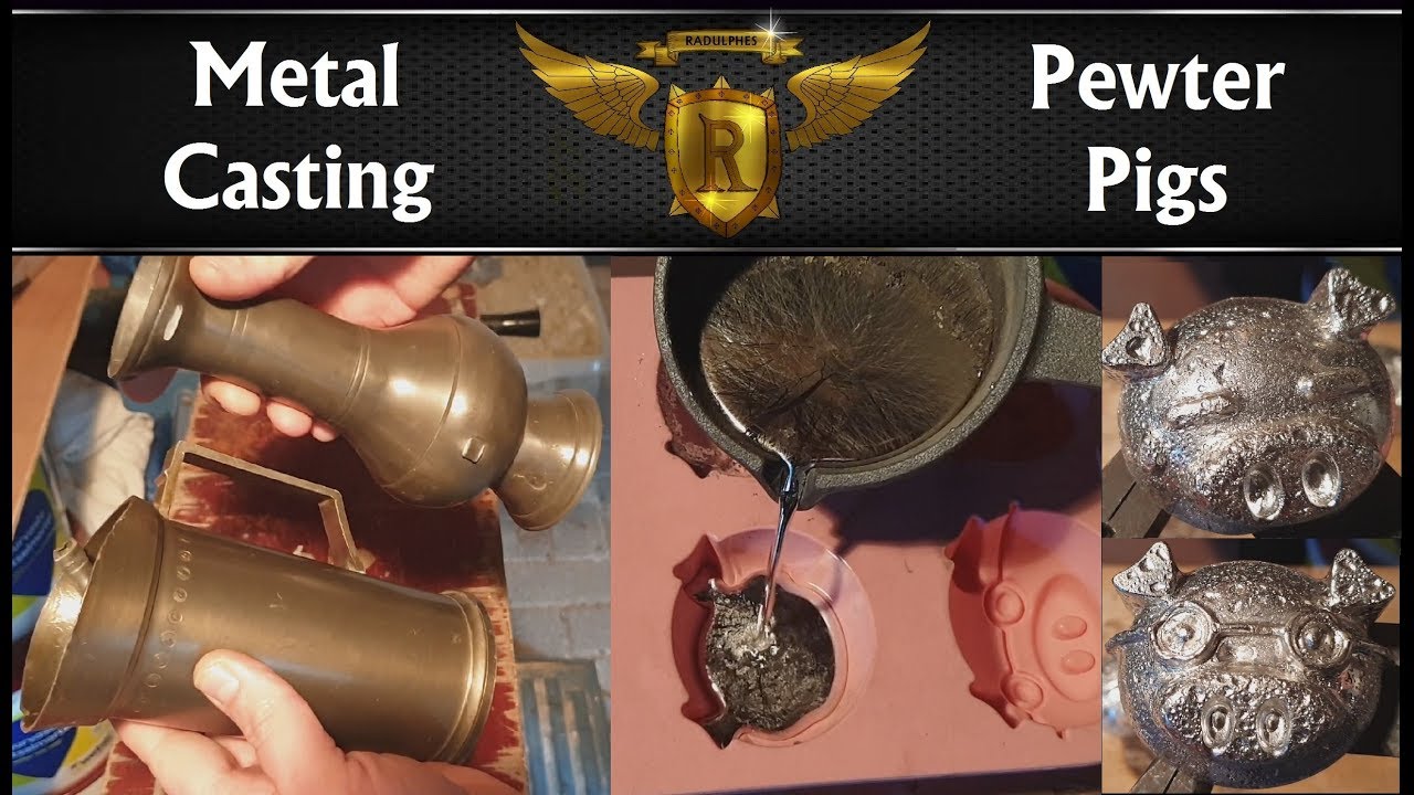 Pewter Pigs, Casting molten metal in Silicone molds
