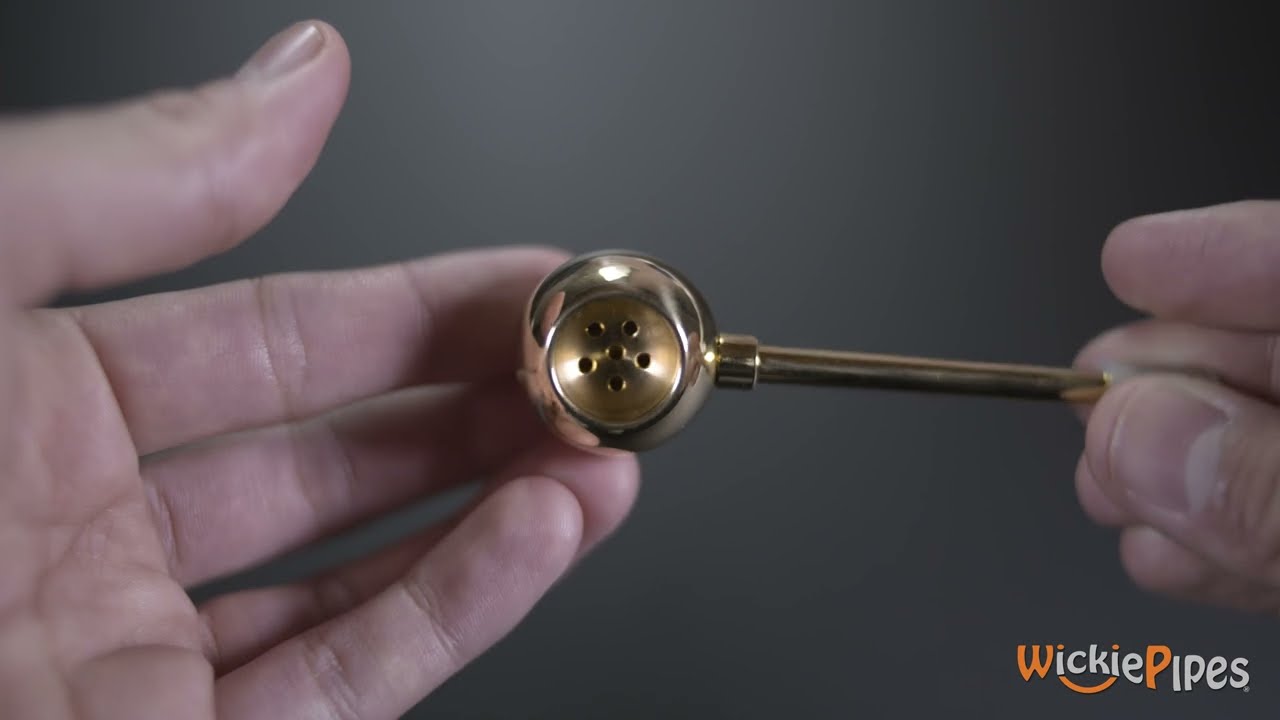 Punchbowl - Lollipop Brass Hand Pipe | WickiePipes.com