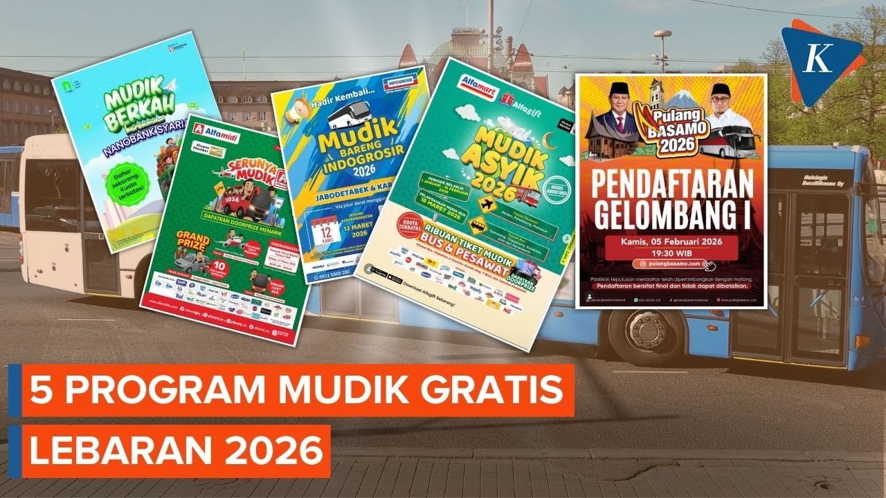 5 Program Mudik Gratis Lebaran 2026, Cek Syarat dan Rutenya!