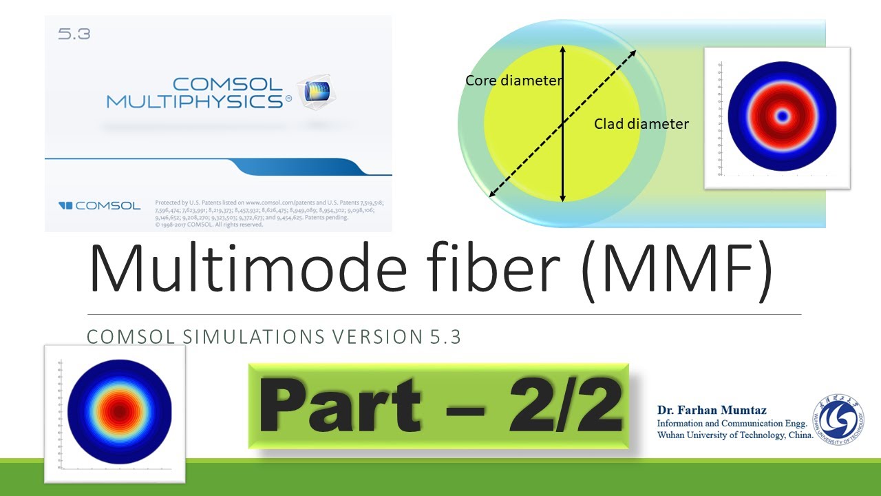 || How to simulate multimode optical fiber (MMF) in COMSOL || || Part 2/2||
