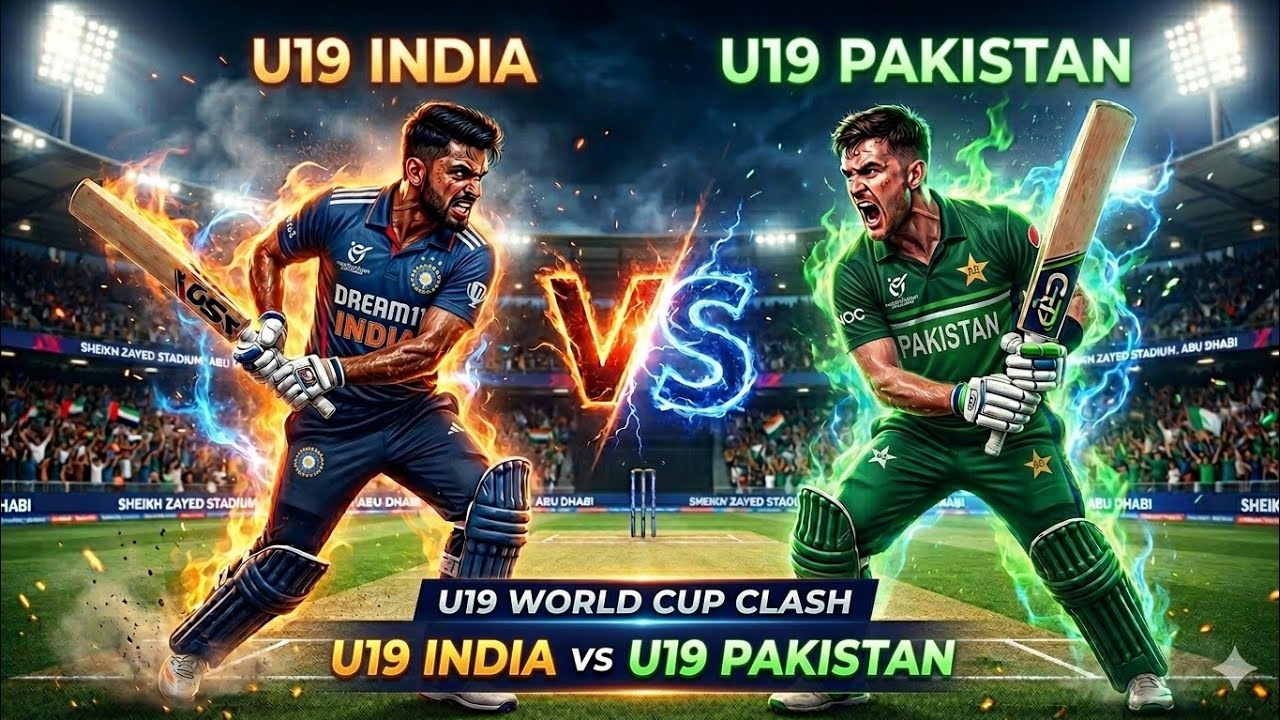 India U19 vs Pakistan U19 | ভারত অনূর্ধ্ব-১৯ বনাম পাকিস্তান অনূর্ধ্ব-১৯ আড্ডা লাইভ স্কোর