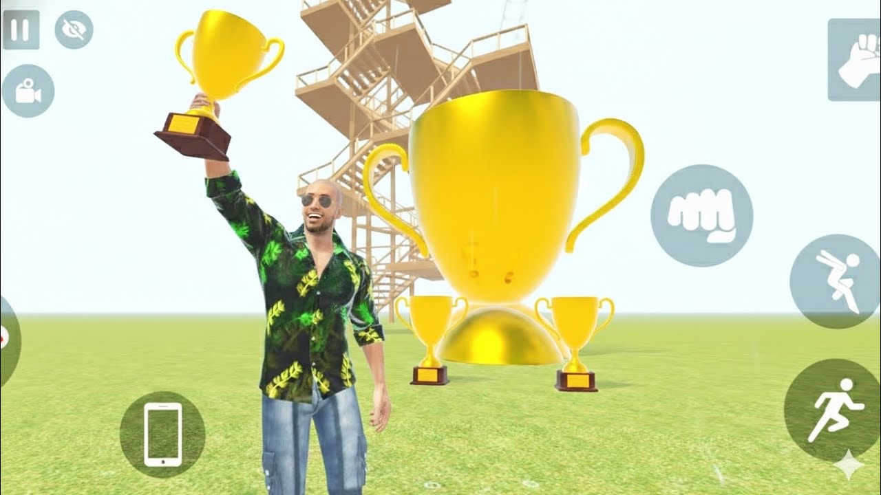 Simulator game Mein Ek Naya game add kiya FIR usmein game khel kar Trophy bhi Jita Humne
