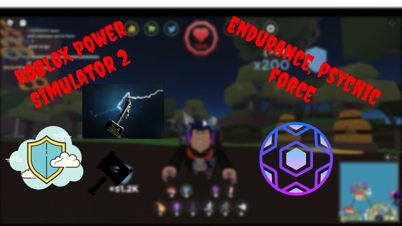 ROBLOX Power Simulator 2 ALL Training Areas Endurance, Psychic Force Part 1