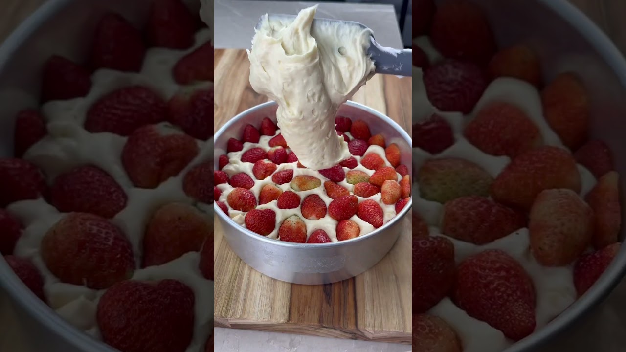 TORTA DE MORANGO PARA O FINAL DE SEMANA #receitas #explorar #receitafacies #tortademorango