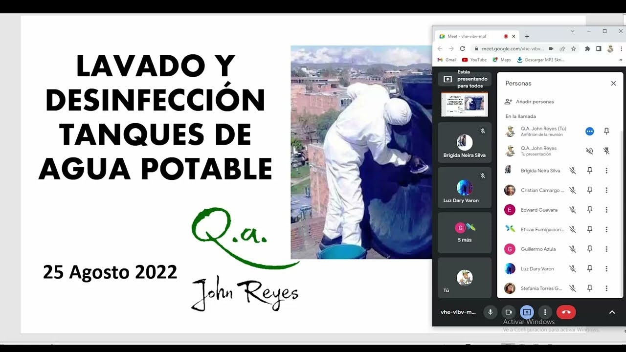 PROCEDIMIENTO LAVADO Y DESINFECCIÓN DE TANQUES DE AGUA POTABLE