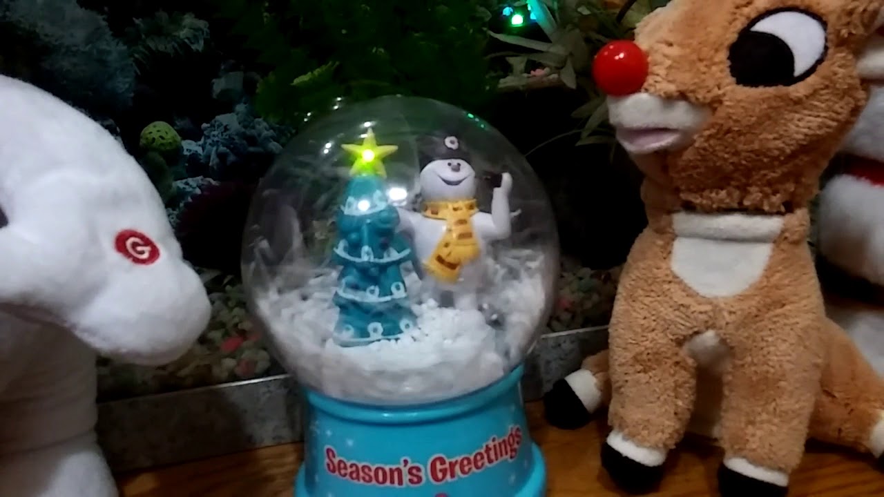 Gemmy animated snow globe Frosty the Snowman