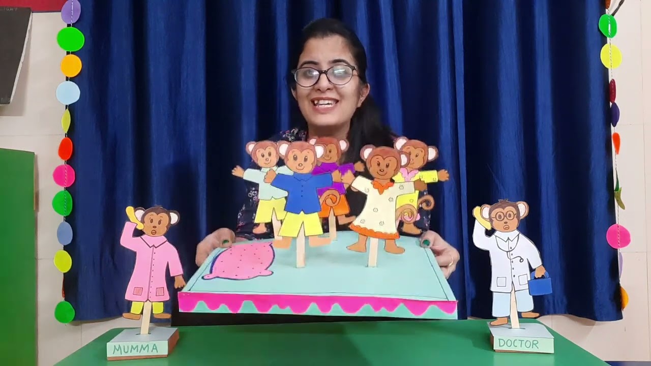 Five Little Monkeys | Teaching Demo | Rhyme Demo Class