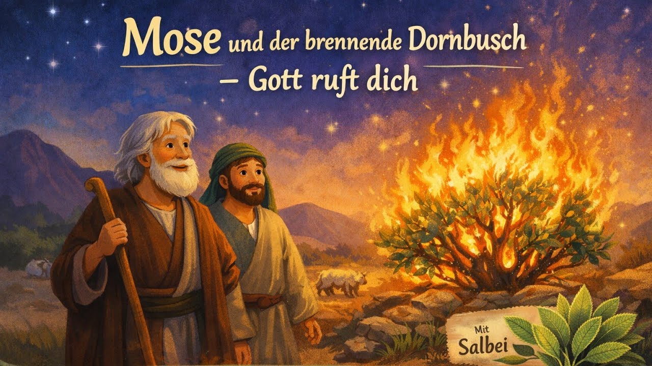 Mose und der brennende Dornbusch – Gott ruft dich | Liebevolle Bibelgeschichte für Kinder