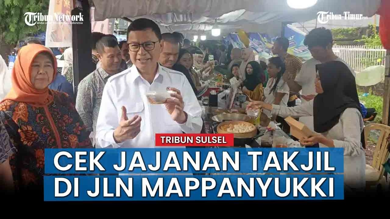 Kepala BPOM RI, ‎Prof Taruna Ikrar Cek Jajanan Takjil di Jalan Mappanyukki Kota Makassar