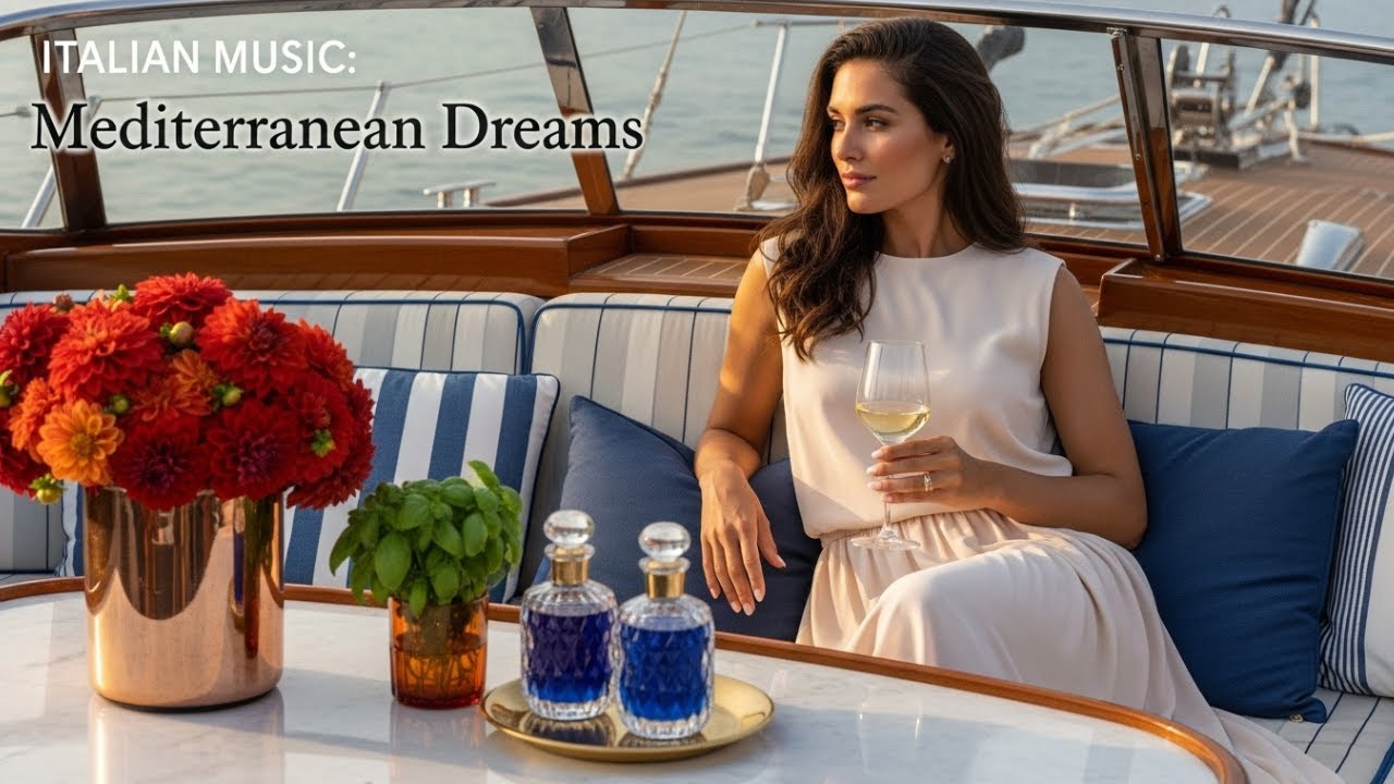 Mediterranean Nights Escape 🎶 Gentle Instrumental Music for Peaceful Sleep | 4K