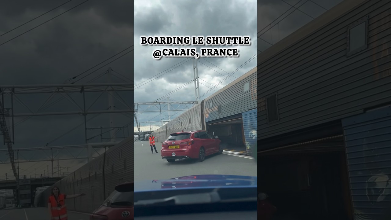How the Eurotunnel Shuttle works ?? English channel crossing (France to UK) #shorts #ytshorts