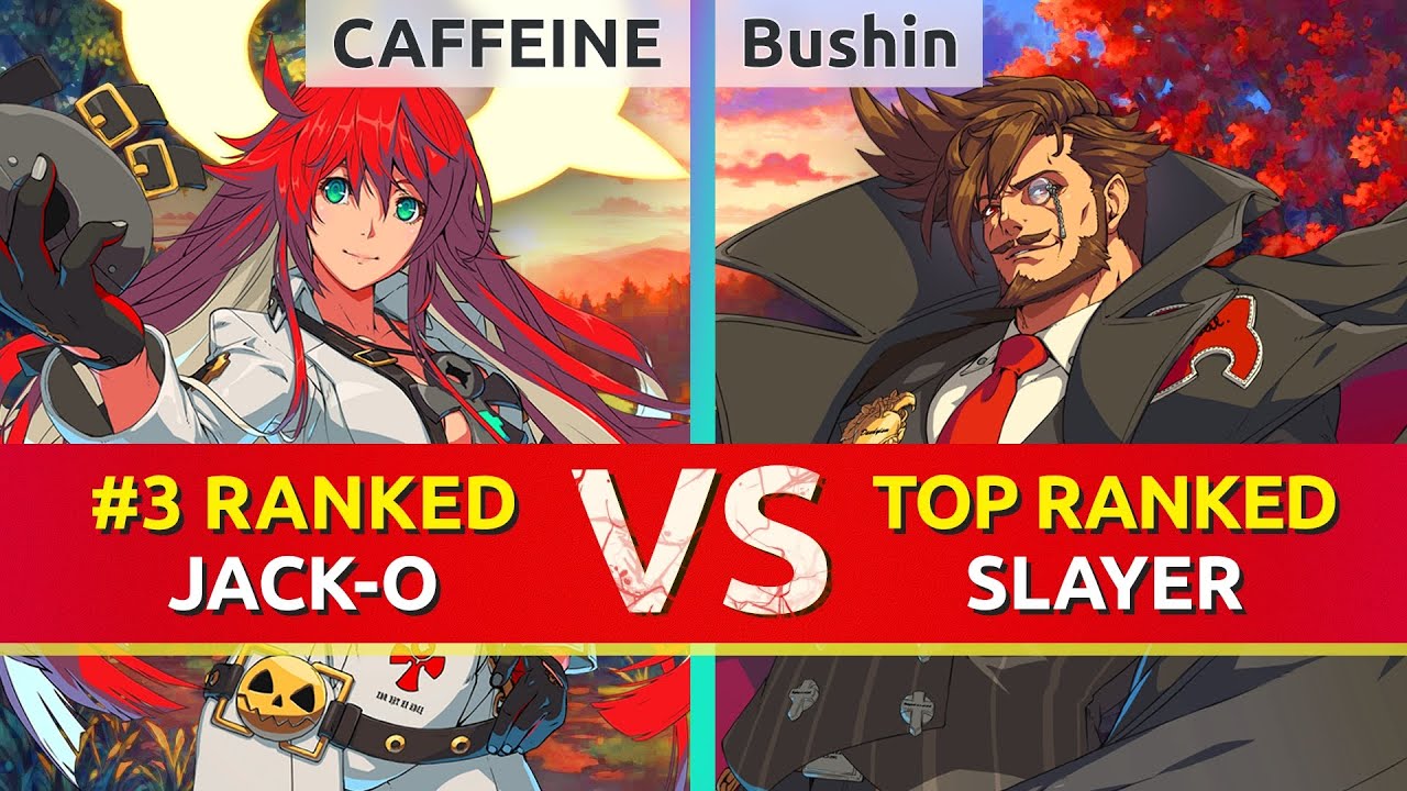 GGST ▰ CAFFEINE (#3 Ranked Jack-O) vs Bushin (TOP Ranked Slayer). High Level Gameplay