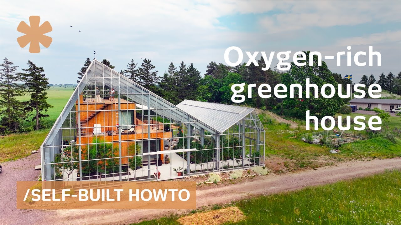 Family's self-built greenhouse home in farm country has indoor orchard 🌳