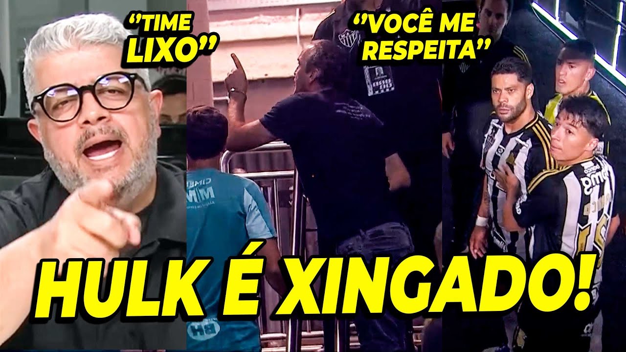 TRETA! O BATE B0CA FORT&Iacute;SSIMO DE HULK E CUCA AO VIVO AP&Oacute;S  DERROTA PARA CRUZEIRO!