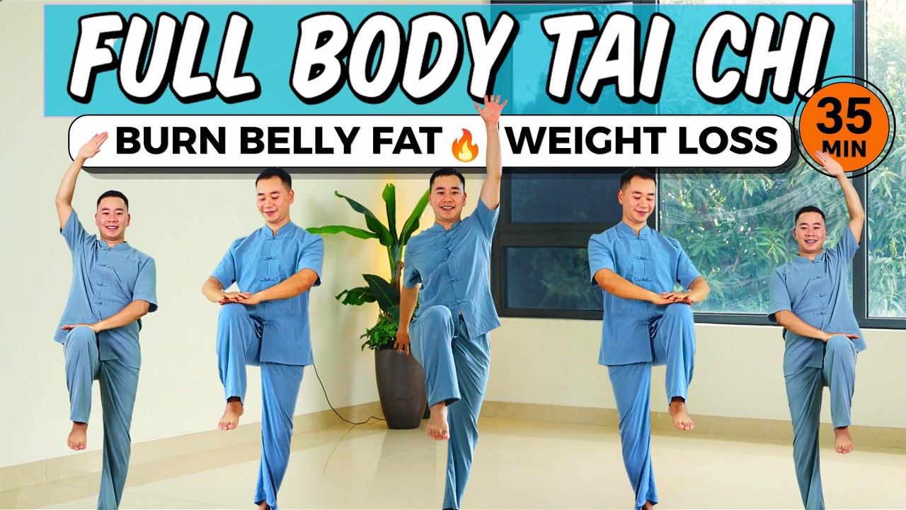 35-Min Full-Body Tai Chi Walking 🔥 Burn Belly Fat, Lose Weight & Stay Youthful
