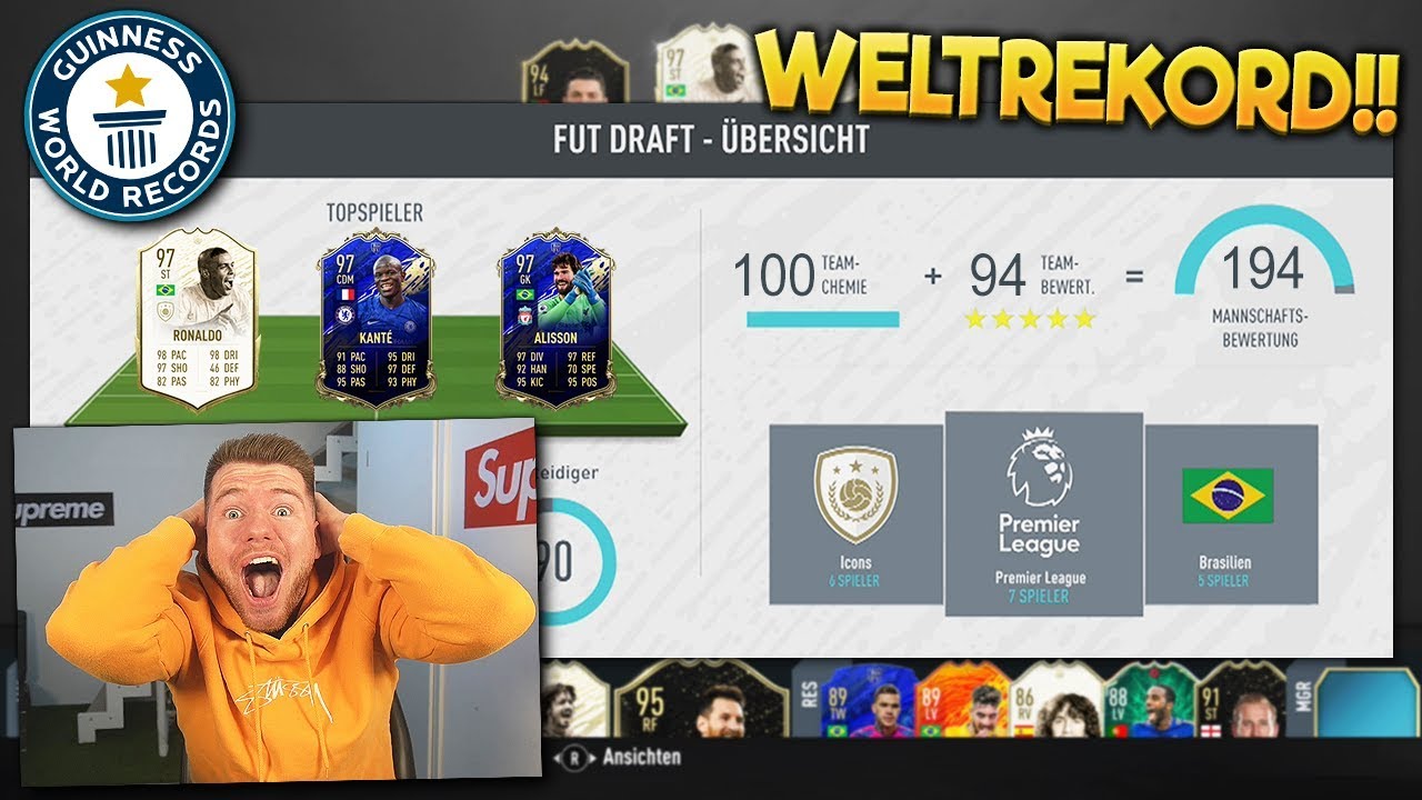 FIFA 20: 194 WELTREKORD FUT DRAFT 😱😱