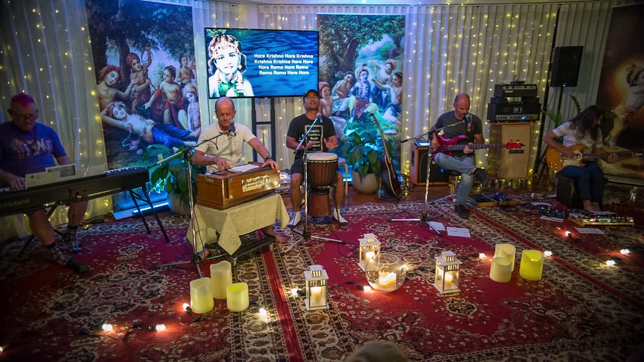 Jayadharma Das is leading kirtan at Grassroots Kirtan with Jayadharma Das & Friends