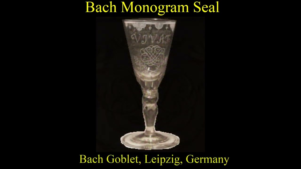 Johann Sebastian Bach. Monogram, Seal, and Signature in notation