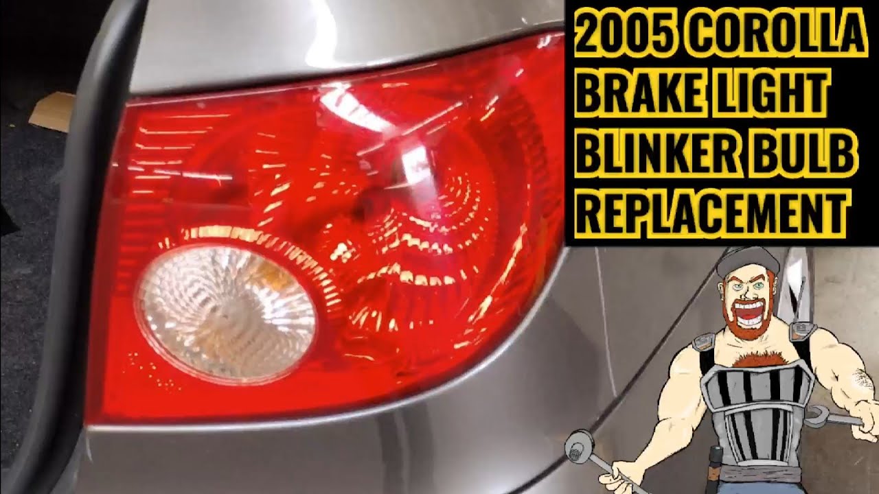 2002 - 2007  TOYOTA COROLLA REAR BRAKE LIGHT BULB + BLINKER BULB REPLACEMENT