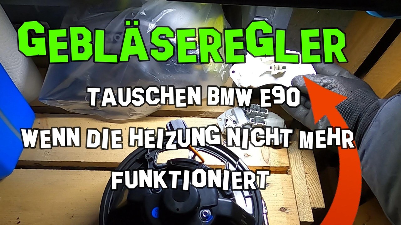 Gebläseregler Lüfterwiderstand Steuergerät Widerstand Gebläse tauschen bmw e90 e91 e92 e93 2008