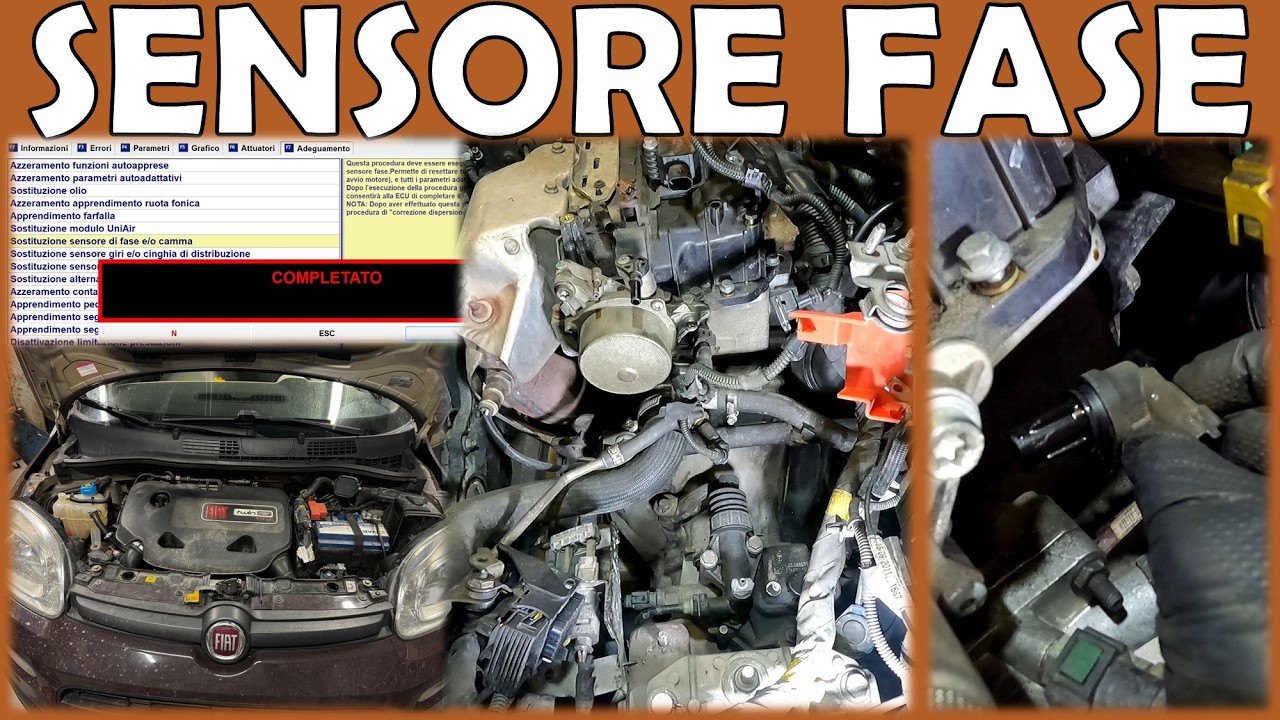 Sensore POSIZIONE ALBERO A CAMME: Sostituzione e RESET CENTRALINA con Multiecuscan - Fiat TwinAir