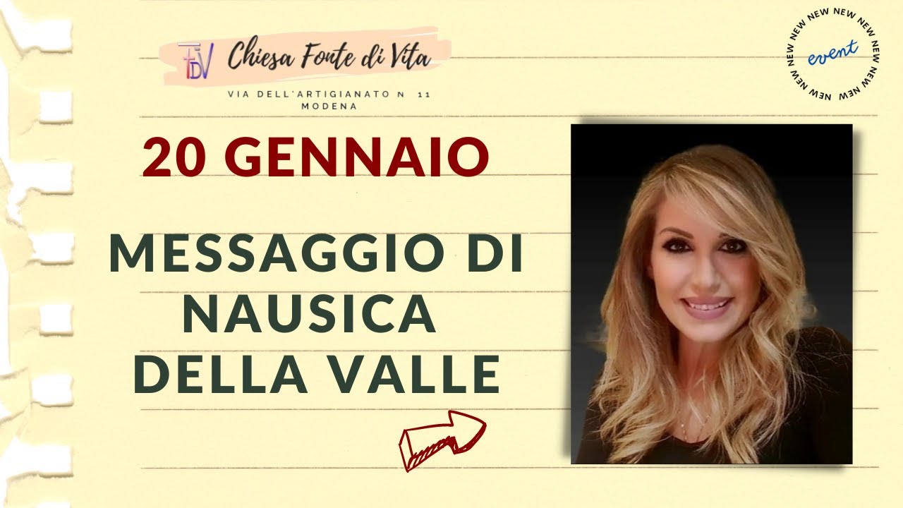 20.01.2024 | Messaggio Nausica della Valle