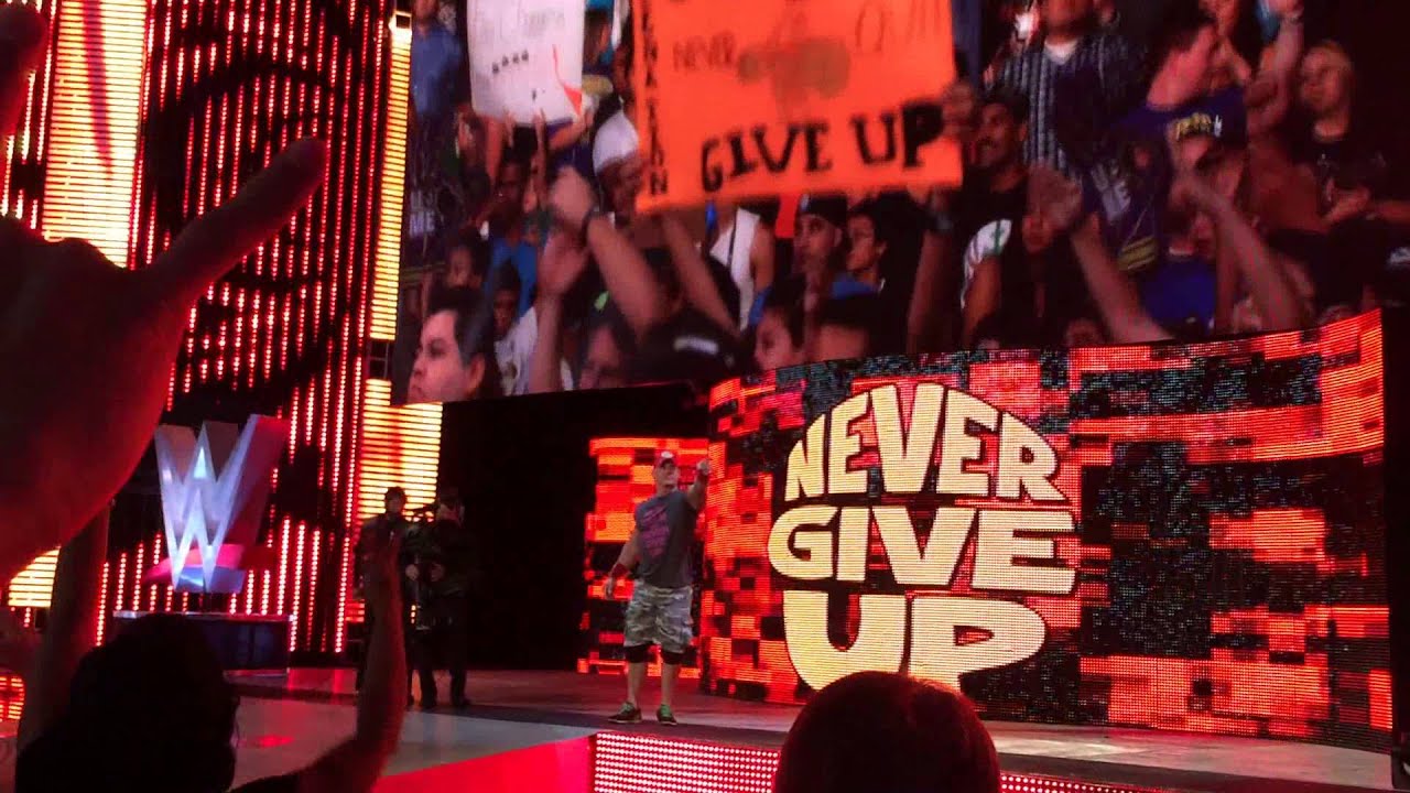 WWE Smackdown 15th anniversary John Cena entrance 10/7/14