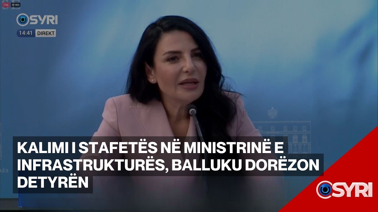 Kalimi i stafetës në Ministrinë e Infrastrukturës, Balluku dorëzon detyrën