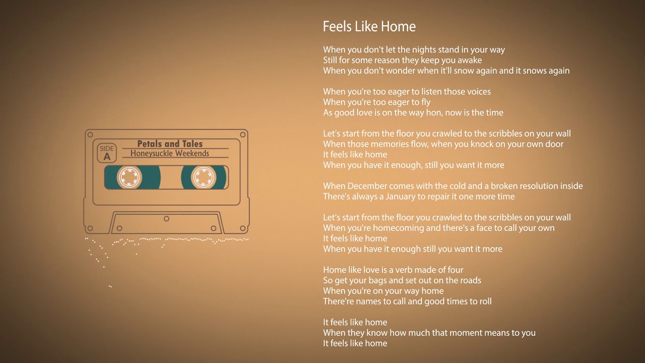 Honeysuckle Weekends - Feels Like Home (Lyric Video)