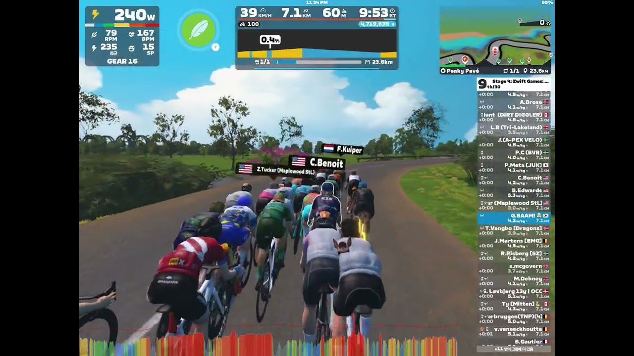 [260312] Zwift - Race: Stage 4: Zwift Games: Peaky Pave | Advanced (A) ZRS 650-1000