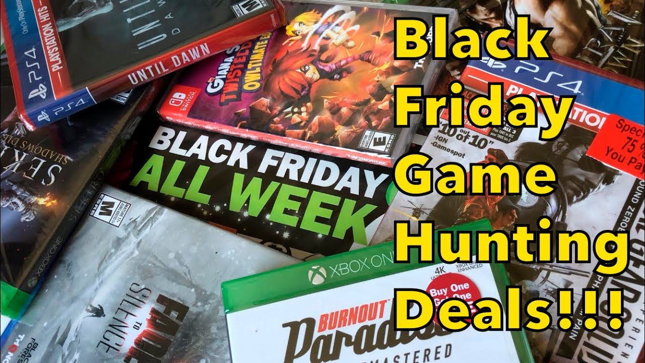 Black Friday Game Hunting!!!  All The Great Retail Pickups Found All Week.  Live Video Game Hunting.