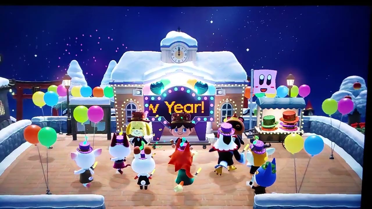 Animal Crossing new years eve 2024 countdown!