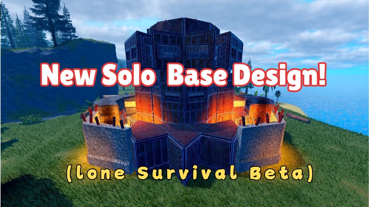 Roblox (Lone Survival Beta) New Solo Base Design, How To Build Tutorial With Multi Peeks Defence!