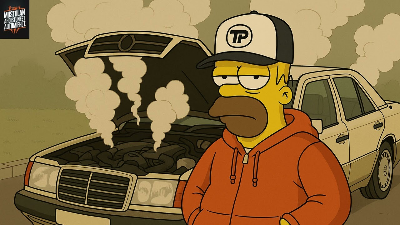 mustolan ahdistuneet automiehet - tuontiauto