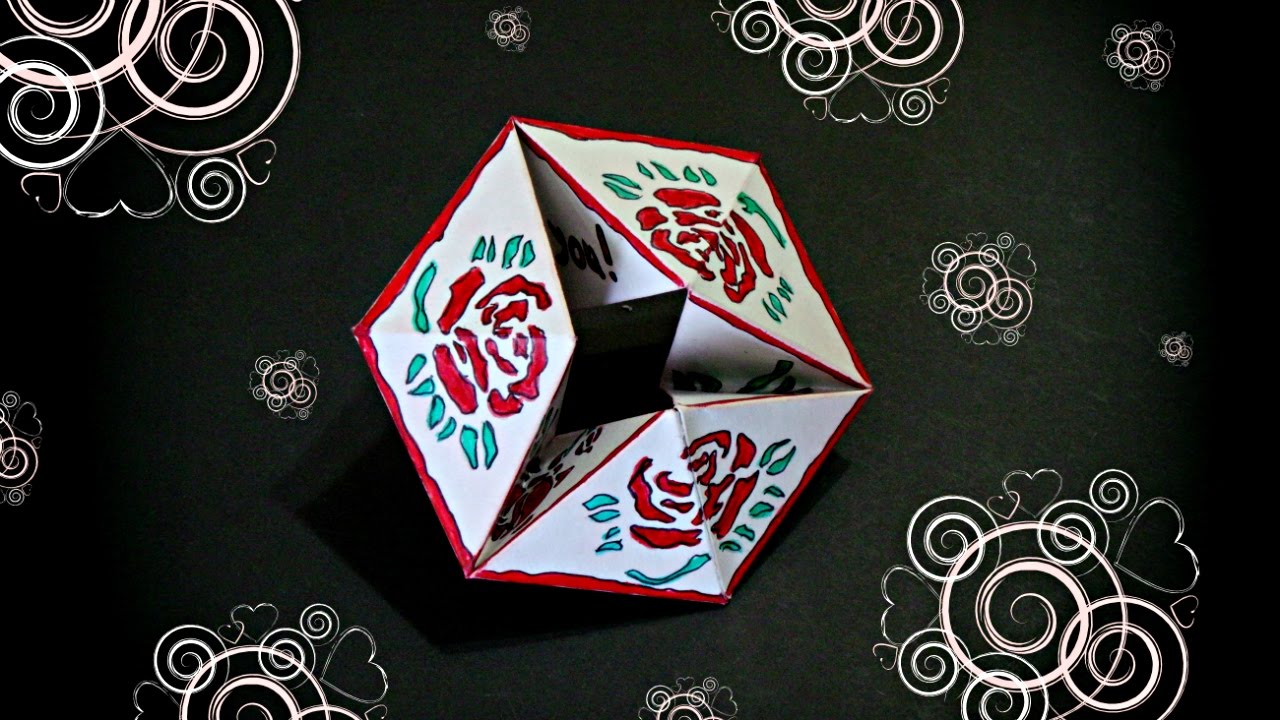 DIY - FLEXAGON ENDLESS CARD (INFINITE CARD ORIGAMI) - TUTORIAL / DIY CARDS