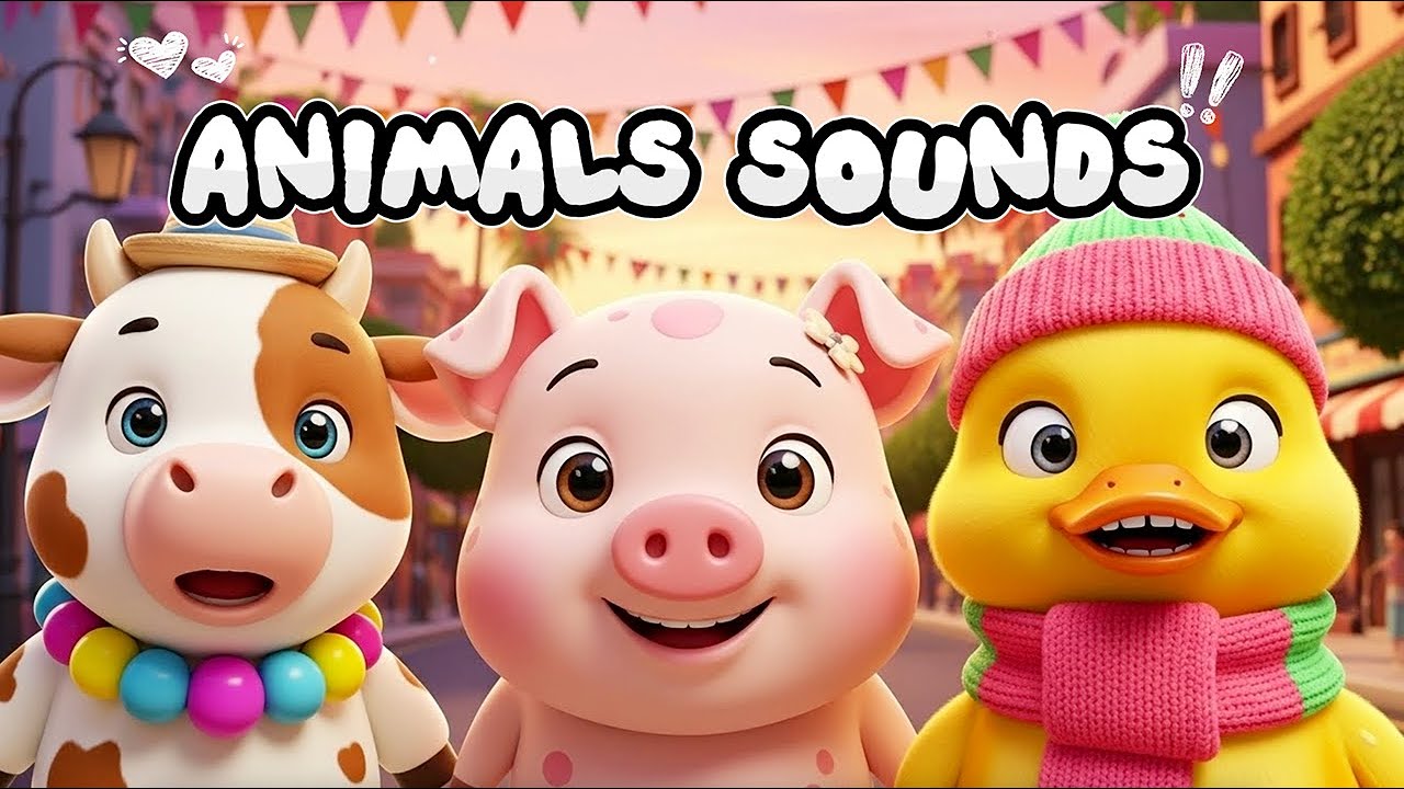 Animal Sounds Along With Me | Learn Animal Sounds for Kids and More Learning Songs & Nursery Rhymes