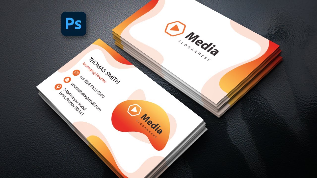 Visiting Card Design in Adobe Photoshop