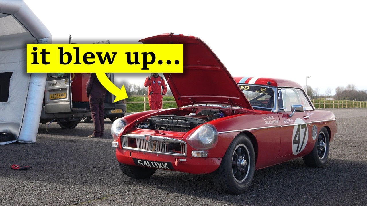 Our Brand New Race Engine Blew Up… | Ex-Works MGB Race Car