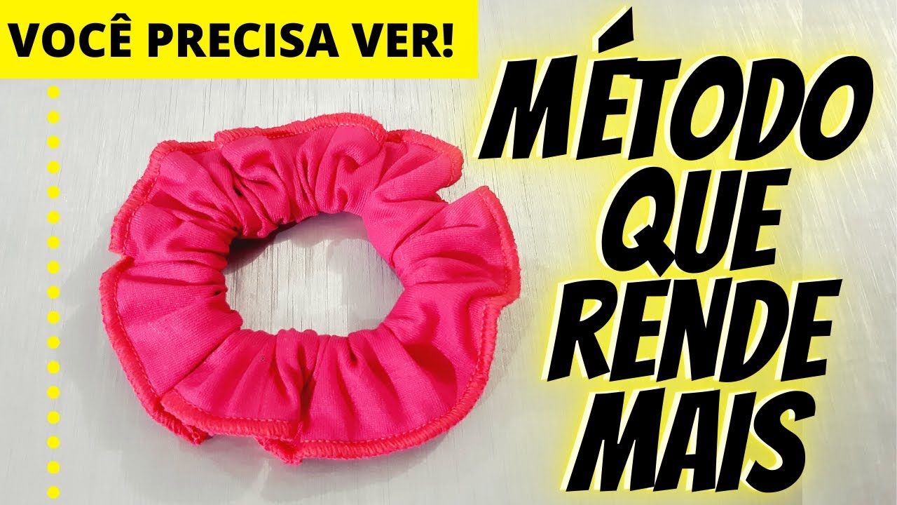 XUXINHAS ,SCRUNCHIES MAIS FÁCIL IMPOSSIVEL/ESSE MÉTODO ACELERA O PROCESSO DE PRODUÇÃO
