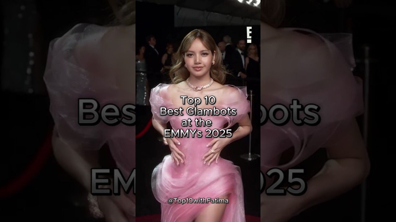 Best glambots at Emmys 2025...! #kpop #lisamanoban #lisa #shorts