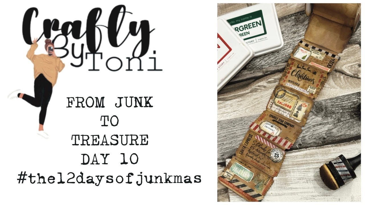 DAY 10… FROM JUNK TO TREASURE ……#The12daysofjunkmas #craftwithme #junkjournalideas